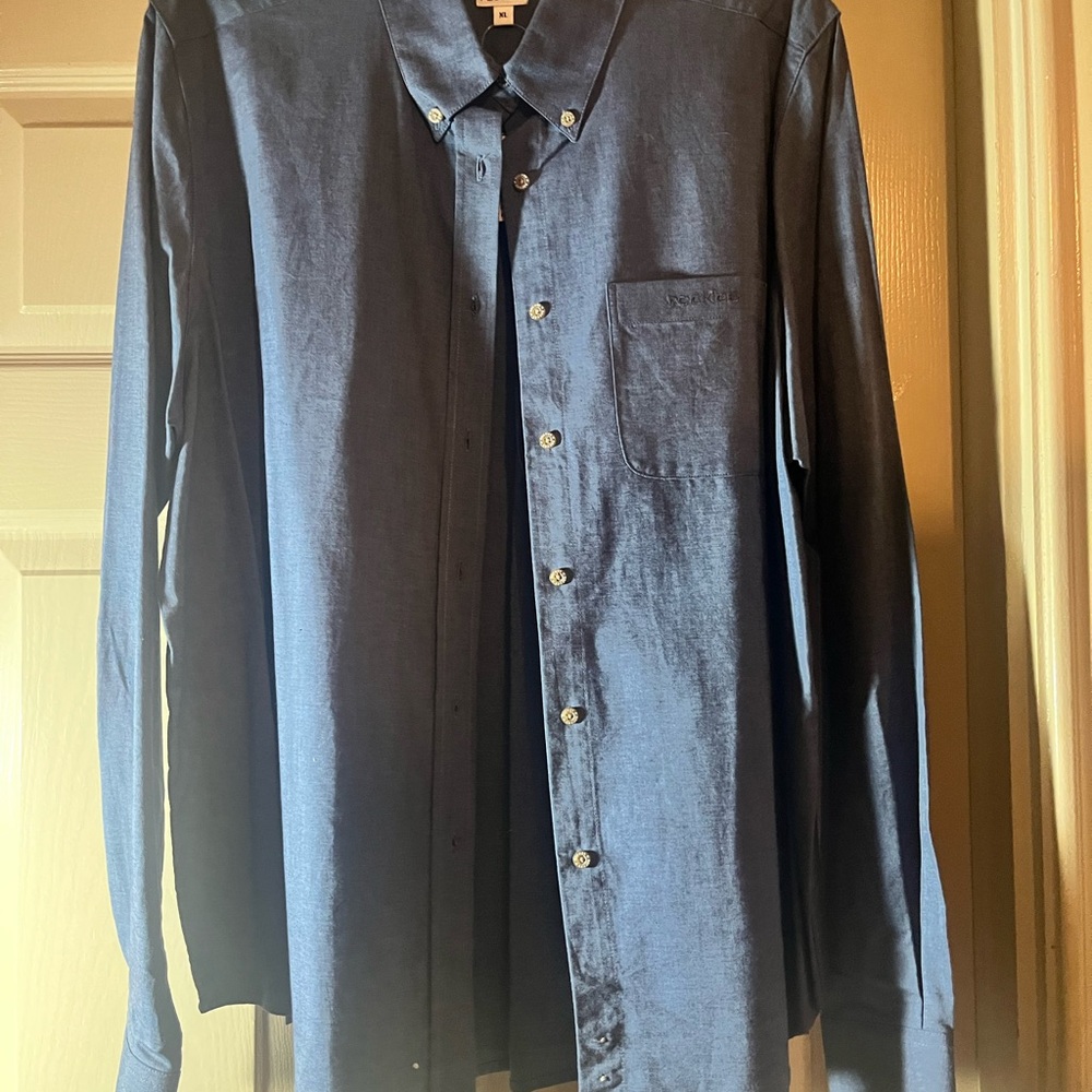 Rockies women’s blue Casual Button-Down Shirt
